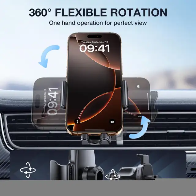 Miracase Phone Holder for Car Air Vent - Used w All Phones in Cell Phone Accessories in Markham / York Region - Image 7