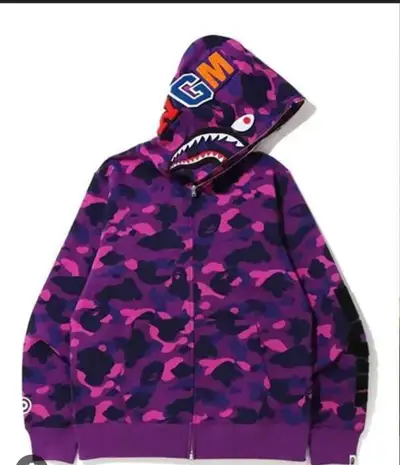 Purple Bape Doubble Hoodie, View more