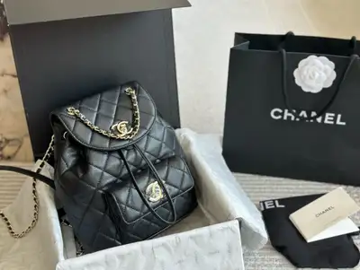 New CH@nel 22A Duma Backpack Gold Toned Hardware Shoulder Bag, View more