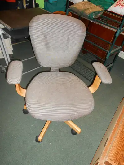 Office chair wood frame adjustable height width28" depth23", View more