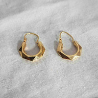 14k Gold Earings Jewellery 1.33g 