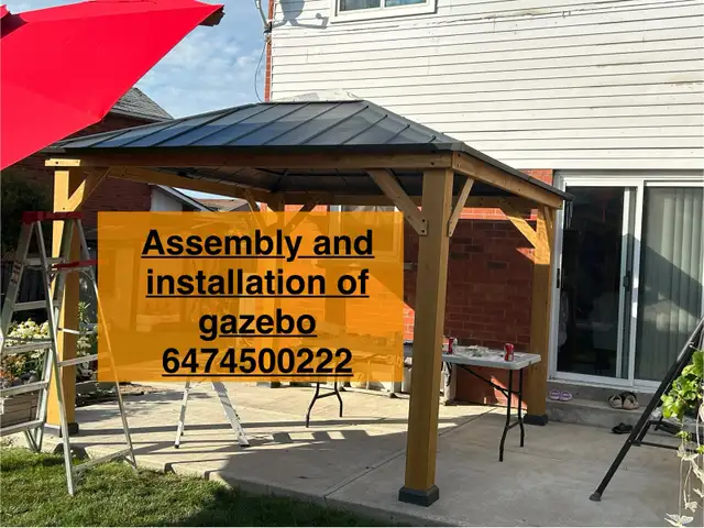 assembly of gazebo in Patio & Garden Furniture in Mississauga / Peel Region - Image 7