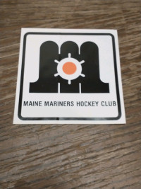 1987-1992 AHL Maine Mariners 3 inch sticker