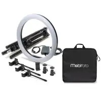 Mobifoto Mobilite Pro 18 Ring Light. Vlogging Kit