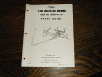 Ford 502, 14-233 Side Mounted Mower Parts Book October 1961