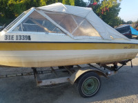 15ft boat with 75HP Force outboard and trailer