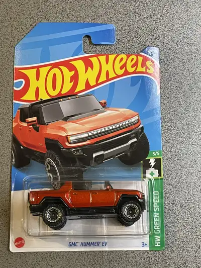 Hot wheels Hummer GMC EV orange, View more