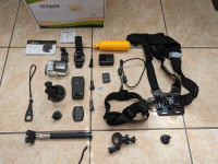 ACTIVEON CX Action Camera with Lots of Accessories