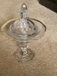Glass Candy Dish with Lid