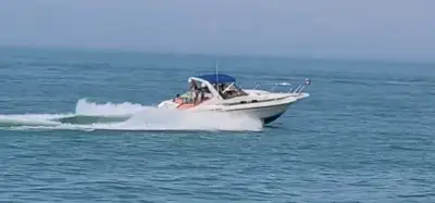 Silverton 30x , twin 350 crusader inboards. Walter Vdrives. Never disappoint. Good boat , moving on...