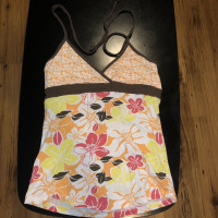 Floral halter top