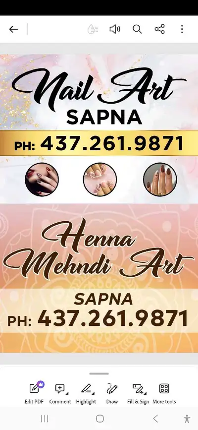 Nail Art or Henna Mehndi Art in Brampton, View more
