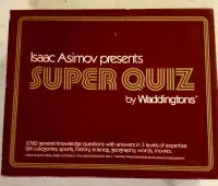 Issac Asimov's Super Quiz by Waddingtons 1982 vintage trivia g.
