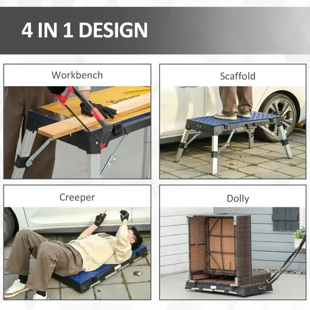 in 1 Portable Workbench, Folding Work Table in Tool Storage & Benches in Markham / York Region - Image 5