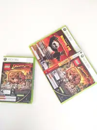 Xbox 360 Lego Indiana Jones and Kung Fu Panda NEW Sealed.
