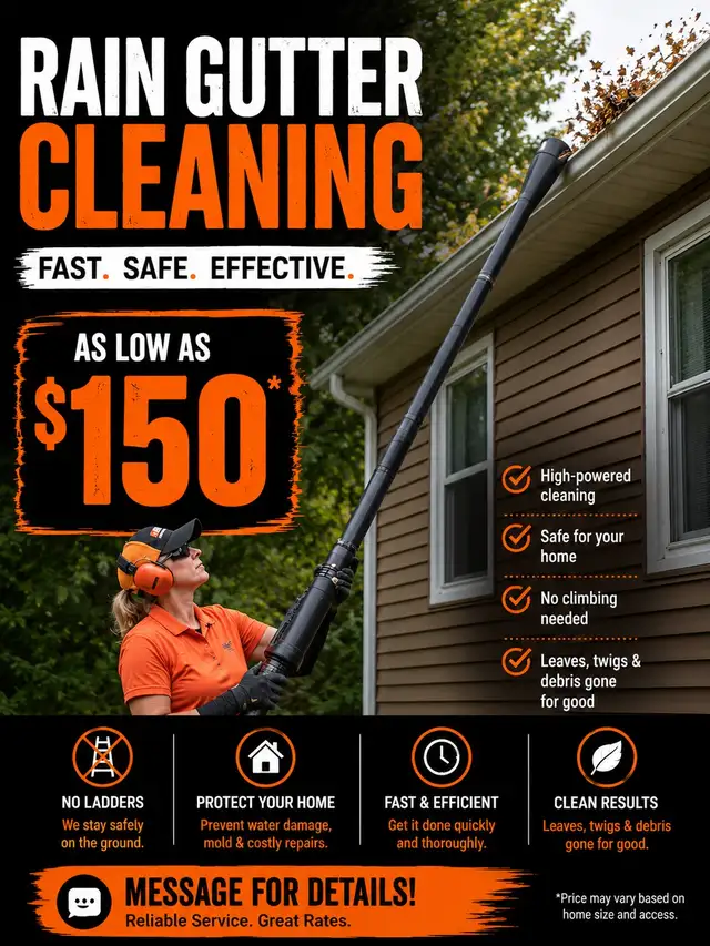 RAIN GUTTER CLEANING