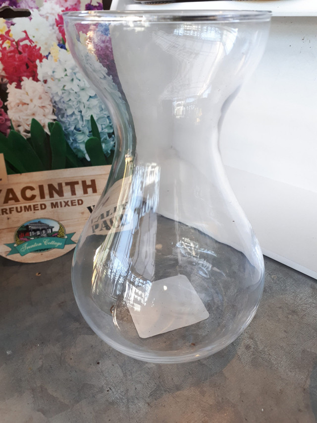 Three Hyacinth Glass Vases in Plants, Fertilizer & Soil in Ottawa