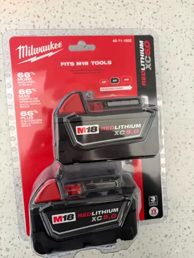 Milwaukee M18 5.0 Two Pack, View more