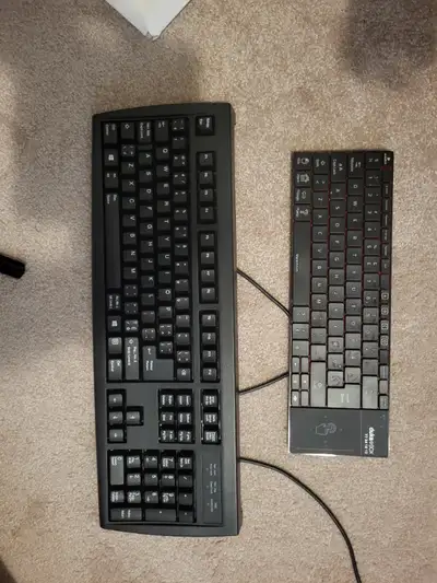 Computer keyboards Wireless key board 5$ Other one 5$ If you see the ad, it's still available