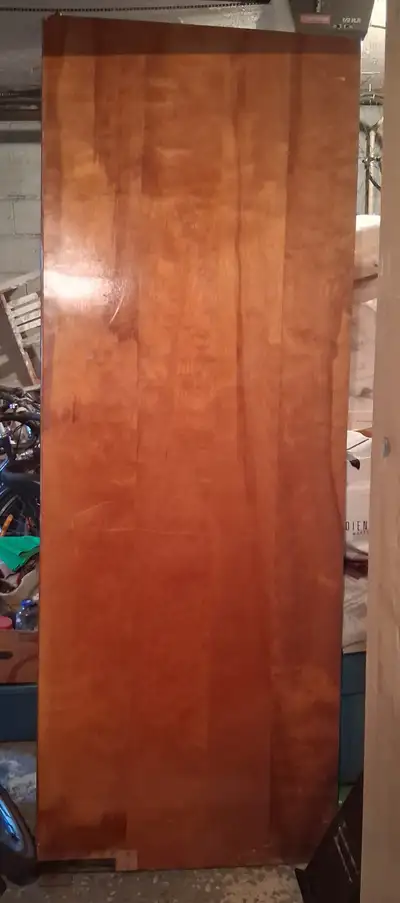 Vintage wood kitchen swing door (1950s), View more