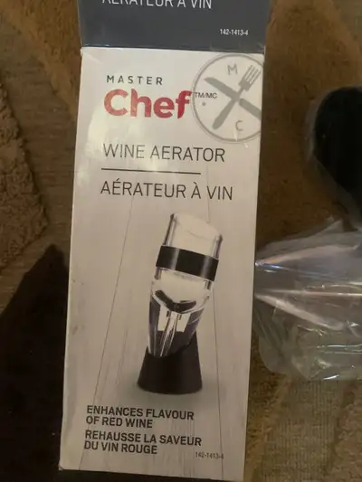 Wine aerator new in box, View more