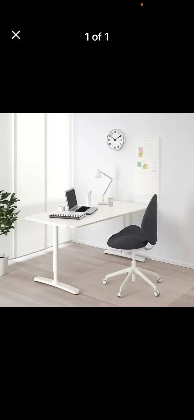 IKEA Bekant Desk, White 160 x 80 cm, 63 x 31 1/2 inches in Desks in City of Toronto - Image 2