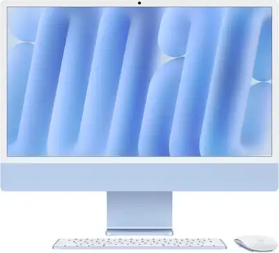 FS: 24" Apple IMAC Computer Color BLUE 8GB M3 Chip 256 MB memory 500MB Samsung backup SSD Drive 1TB...