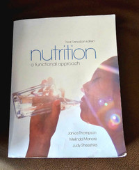Nursing textbook: nutrition a functional approach 3rd edition