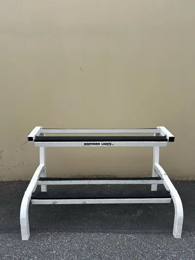 I'm selling a Northern Lights dumbbell rack, perfect for organizing your weights and keeping your wo...