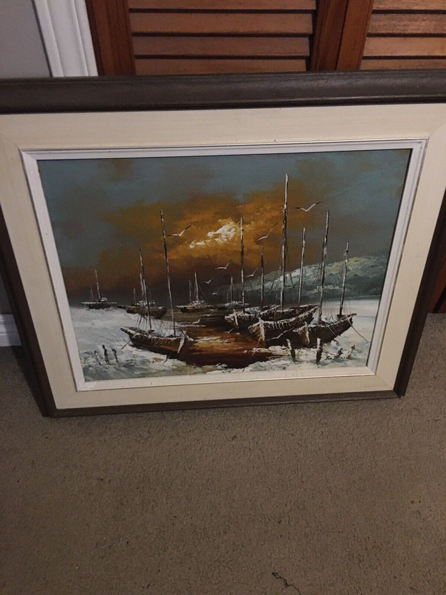 Winter sunrise in the harbour SOLD in Arts & Collectibles in Ottawa - Image 4