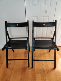 2 Chaises pliantes FRÖSVI ikéa, noir