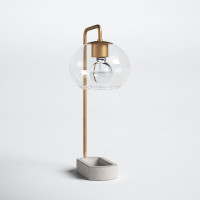Dora Adjustable Metal Desk Lamp with Aged BrassJoss & Main$330