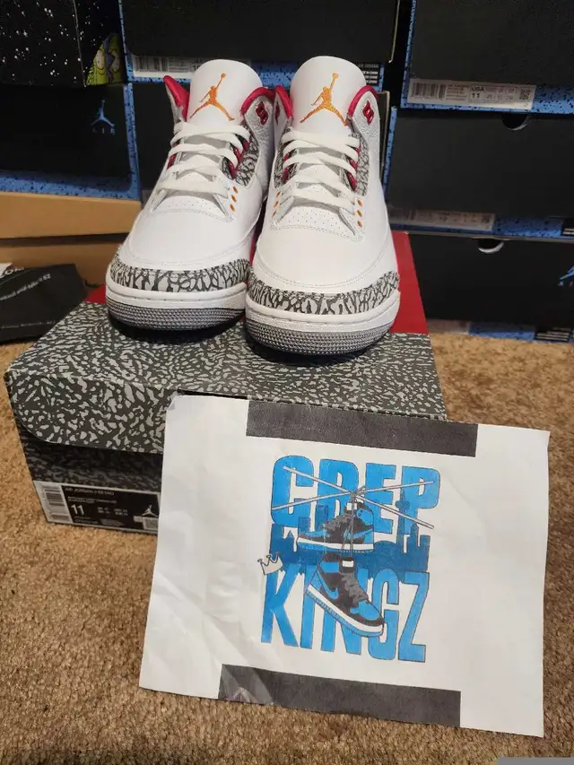jordan 3 cardinal red sz11 in Men's Shoes in City of Toronto - Image 4