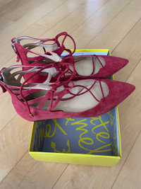 Suede burgendy shoes - Kate&Mel size 7.5