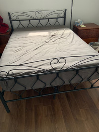 Metal Bed Frame & Matt for sale