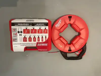Diablo  hole saw and Milwaukee fish tape, View more
