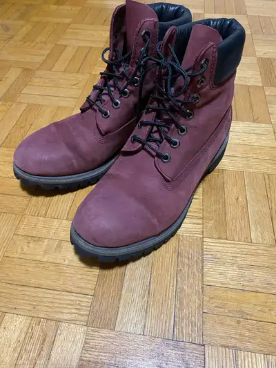 Used Men Size 9.5 Purple Timberland Boots, View more