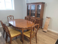 Real wood antique dining set 