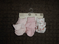 Baby Girl Booties, Mittens, Socks, $10