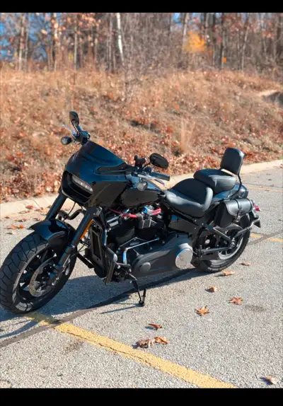 Check out this black Harley Davidson, it is in very good used condition. This bold bike is equipped...