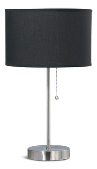 Table Lamp 17.25-inch Brushed Nickle