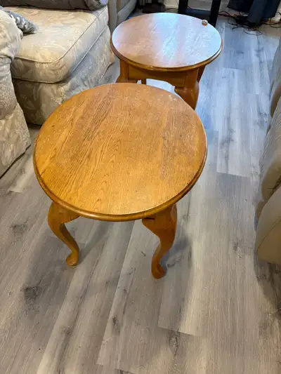Pair of Solid Wood End Tables / Side Tables Classic Style, View more