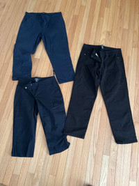 3/4 pants navy and black