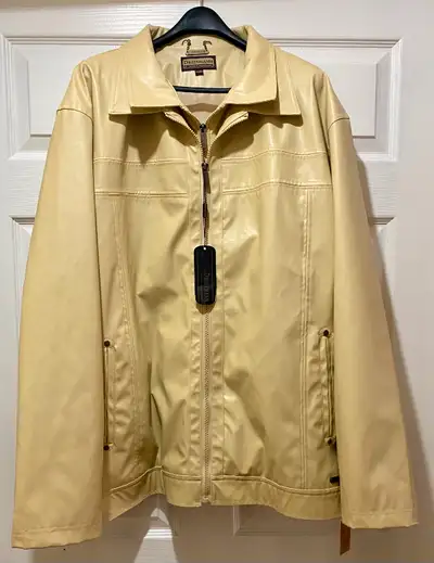 Vroom &  Dressmann Size XXL Double Zipped Front Beige Jacket, View more