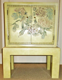 CHINESE MODERN LOW SIDE CABINET WITH STAND, FROM "LAM LEE"