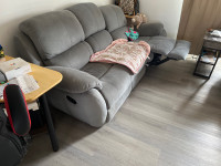 Reclining sofa and matching chair