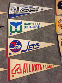 Vintage Winnipeg Jets NHL hockey pennant