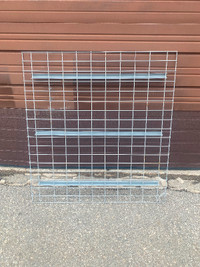 Used drop in wire mesh deck for pallet racking. 42” d x 46” w