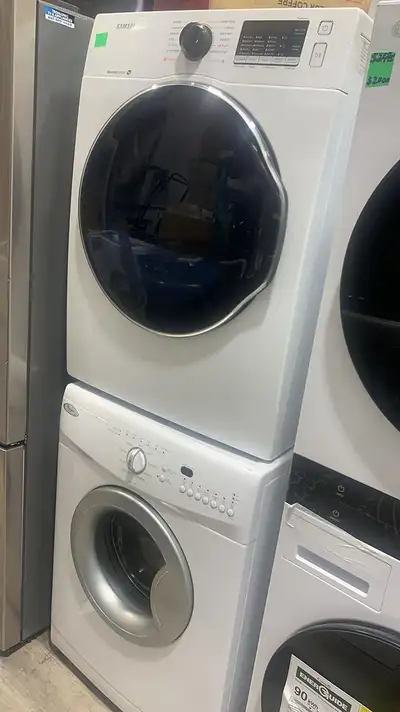 Washer & Dryer Set - 24" Whirlpool/Samsung 4.5/4 Cu Ft Dryer, View more