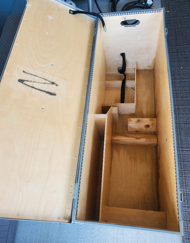 Wood Husqvarna transport box in Tool Storage & Benches in Kelowna - Image 2